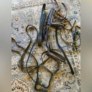 Leather Horse Bridles in Black and Brown